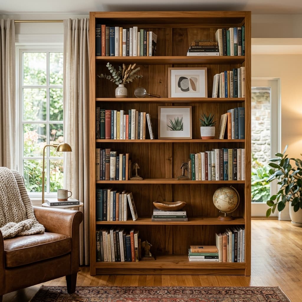 Artisan crafting furniture in a sunlit workshop